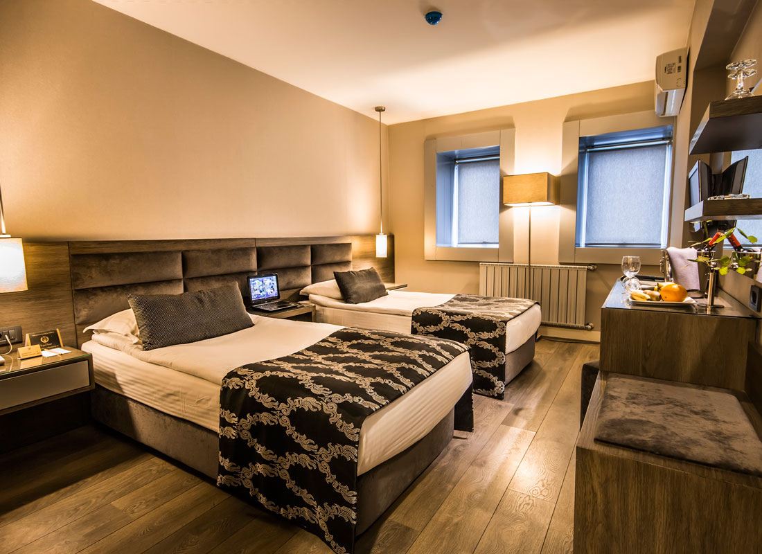 Two single beds